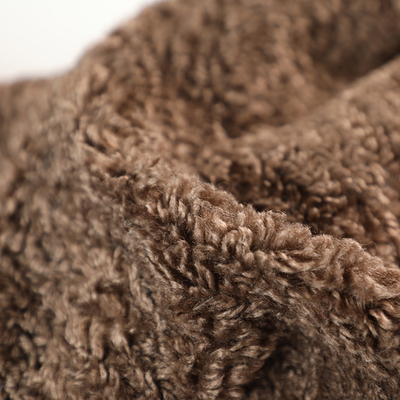 Le Faux Sherpa de couleur solide tondent le manteau extérieur de Teddy Bear 300gsm de tissu chaud