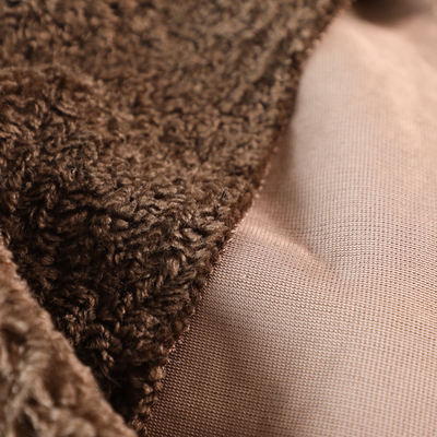 Le Faux Sherpa de couleur solide tondent le manteau extérieur de Teddy Bear 300gsm de tissu chaud