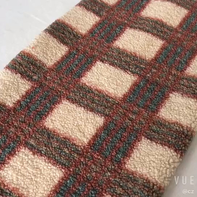 polyester 100% simple de tissu de Brown Sherpa du côté 188F pour le pull de textile de maison de Pillowslip