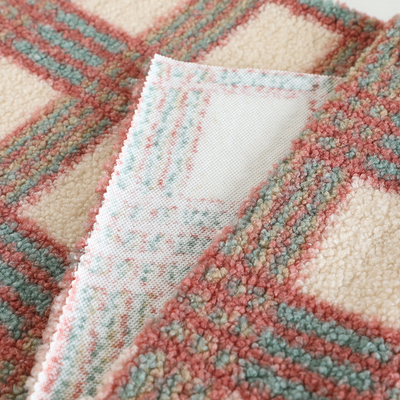 polyester 100% simple de tissu de Brown Sherpa du côté 188F pour le pull de textile de maison de Pillowslip
