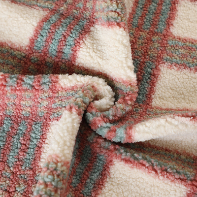 polyester 100% simple de tissu de Brown Sherpa du côté 188F pour le pull de textile de maison de Pillowslip
