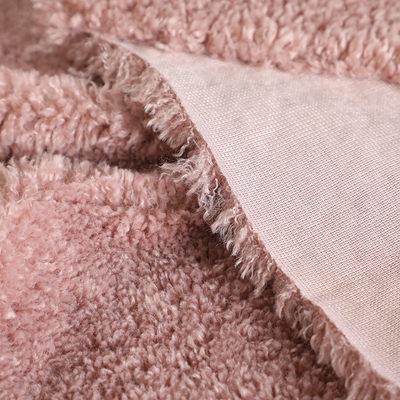 Tissu 390gsm 188F 58" 60" de Teddy Bear Curly Sherpa Fleece