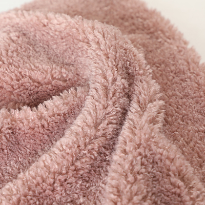 Tissu 390gsm 188F 58" 60" de Teddy Bear Curly Sherpa Fleece