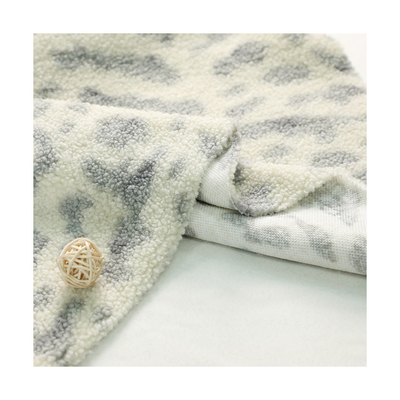 Sherpa imprimé par polyester 100% tondent le tissu 150D 288F 300gsm pour la chaise Pajams de sacs