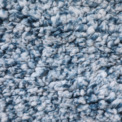 Dos 100% latéral simple de polyester bleu de Shu Velveteen Fabric 180gsm pour le manteau de pyjama