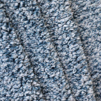 Dos 100% latéral simple de polyester bleu de Shu Velveteen Fabric 180gsm pour le manteau de pyjama