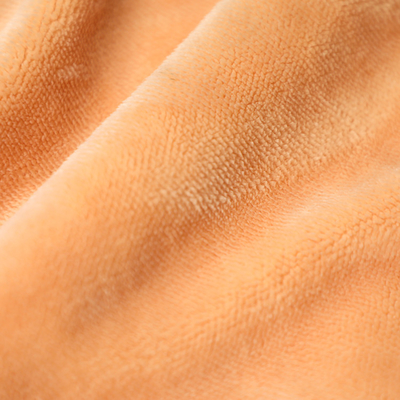 Peluche simple orange solide de short de Shu Velveteen Fabric 150gsm de côté pour Pillowslip Sofa Cover