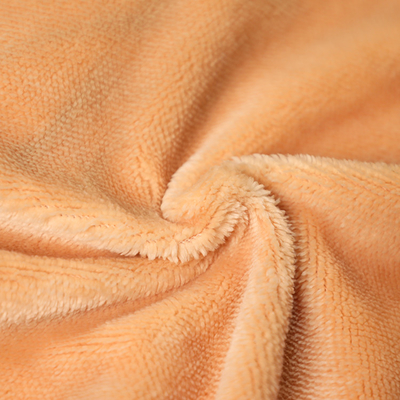 Peluche simple orange solide de short de Shu Velveteen Fabric 150gsm de côté pour Pillowslip Sofa Cover