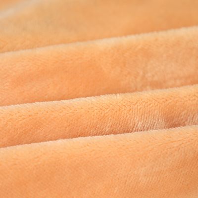 Peluche simple orange solide de short de Shu Velveteen Fabric 150gsm de côté pour Pillowslip Sofa Cover