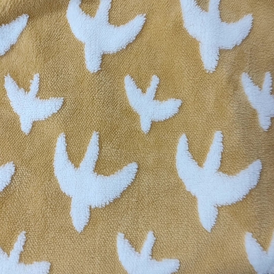 Jacquard Shu Velveteen Fabric 300gsm pour le tissu 100% d'ouatine de peluche de polyester de Sofa Cover de manteau