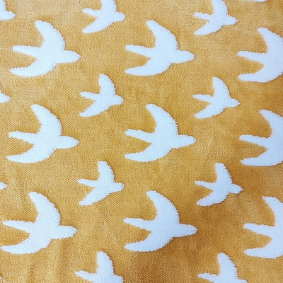 Jacquard Shu Velveteen Fabric 300gsm pour le tissu 100% d'ouatine de peluche de polyester de Sofa Cover de manteau