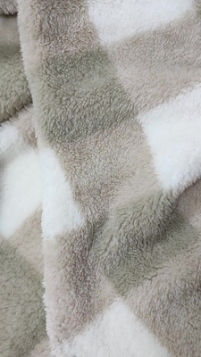 Polyester 100% de Shu Velveteen Fabric imprimé par plaid 280gsm