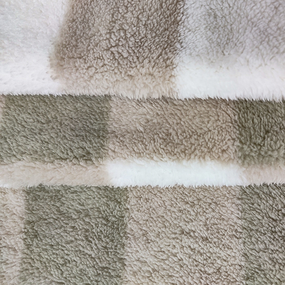Polyester 100% de Shu Velveteen Fabric imprimé par plaid 280gsm