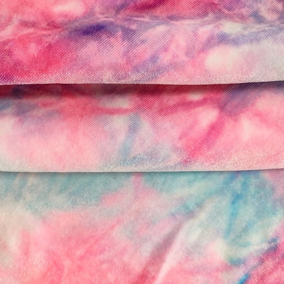 Le lien a teint le tissu 220gsm 58&quot; 60&quot; de polyester de la robe 100 de la Corée