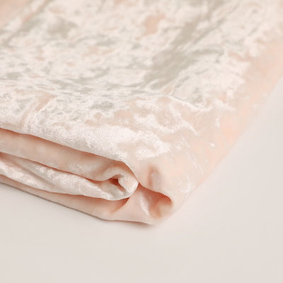 Tissu rose 150D 288F 240gsm de velours de polyester de Spandex