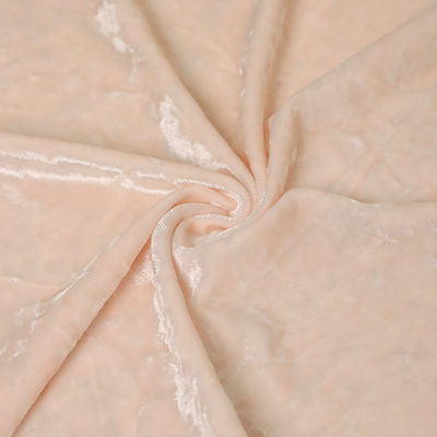 Tissu rose 150D 288F 240gsm de velours de polyester de Spandex