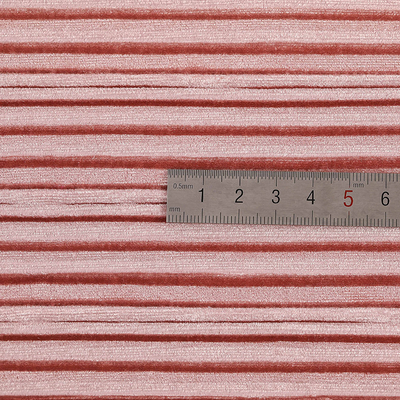 Tissu coréen plissé cannelé Sofa Solid Color de velours
