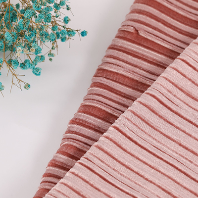 Tissu coréen plissé cannelé Sofa Solid Color de velours
