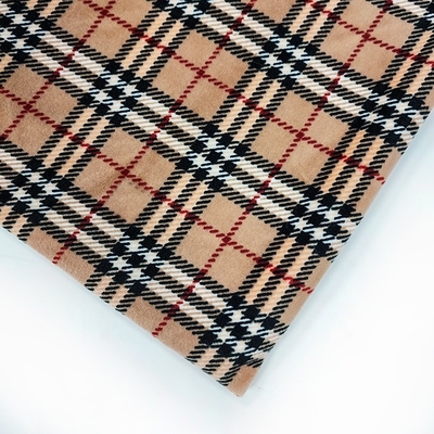 Spandex mou superbe de polyester du tissu 288F de la flanelle 240gsm pour des chaussures Sofa Cover