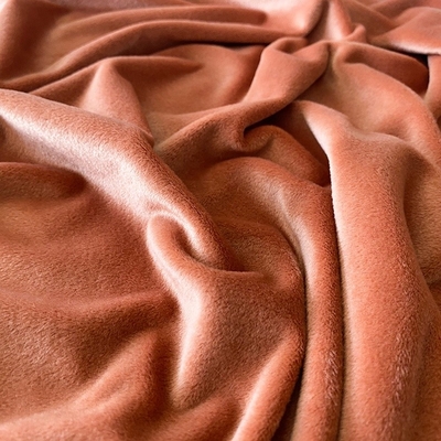 Tissu mou superbe Coral Red Double Side de couleur solide de polyester de Spandex