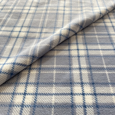 Le polyester le plaid que classique a imprimé le tissu mou superbe pour des chaussures vêtx Pillowslip