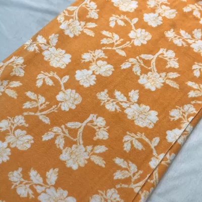 Le modèle de fleur a imprimé le polyester mou superbe de côté de double du tissu 280gsm