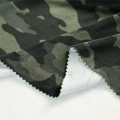 Le camouflage a imprimé le tissu mou superbe latéral simple 250gsm 288F