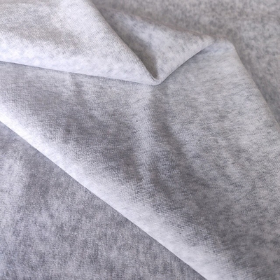 plaine 32S 100D du tissu CVC80 CVC20 de velours du velours 240gsm