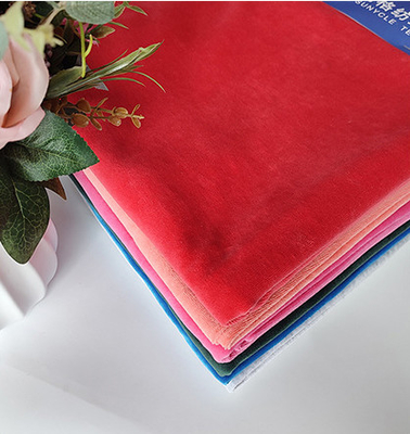 plaine 32S 100D du tissu CVC80 CVC20 de velours du velours 240gsm