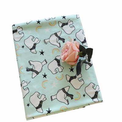 Polyester du tissu 150gsm de velours de velours imprimé par bande dessinée
