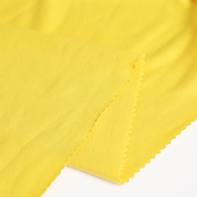Le coton a tricoté le tissu simple 100gsm de débardeur pour la chemise met en sac le revêtement