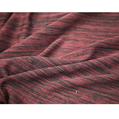 Le tissu simple 180gsm de débardeur du coton rouge 100 et noir gainent pour faire court des vêtements
