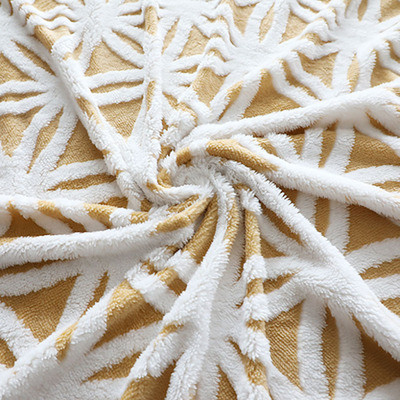 Jacquard de tournesol Shu Velveteen Fabric 280gsm pour la couverture à la maison Pillowslip de textile