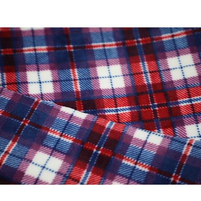 Tissu micro de l'ouatine 280gsm imprimé par plaid pour l'écharpe de vêtement