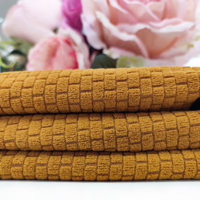 Polyester 100% micro de tissu d'ouatine du jacquard 150gsm