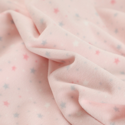 100% polyester pinceau le tissu de polyester a imprimé bilatéral