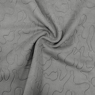 Tissu de relief modelé 220gsm de Microfleece de polyester