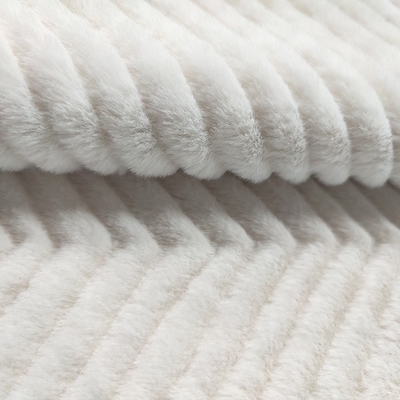 Lapin de relief par tissu solide concis de fourrure de Faux de Sherpa pour Sofa Cover