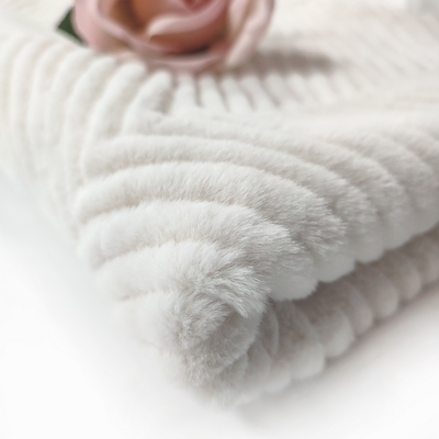 Lapin de relief par tissu solide concis de fourrure de Faux de Sherpa pour Sofa Cover