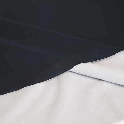 Laine polaire micro de textile de jacquard à la maison noir et blanc collé du tissu 288F