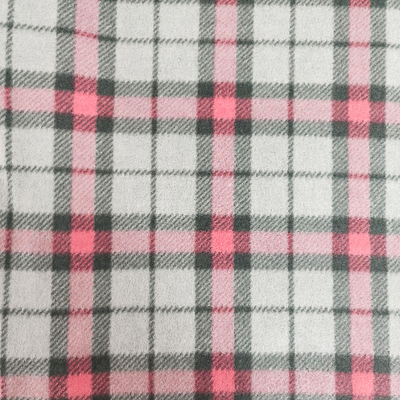 Le plaid a imprimé le classique micro de tissu d'ouatine polaire pour des écharpes que les gants s'habillent